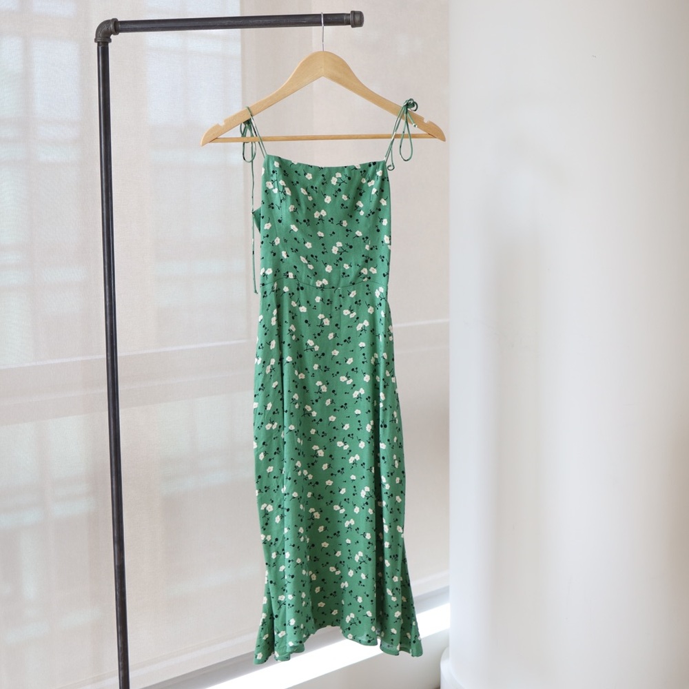 Reformation peach dress